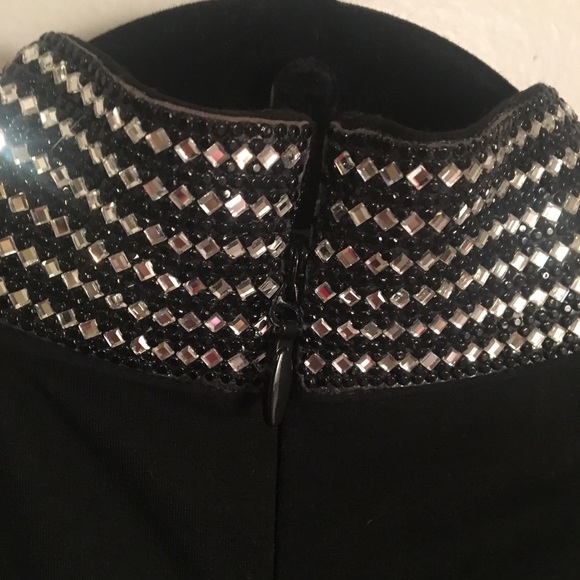 Bebe, Black, Jeweled Keyhole cocktail dress - Picture 3 of 5